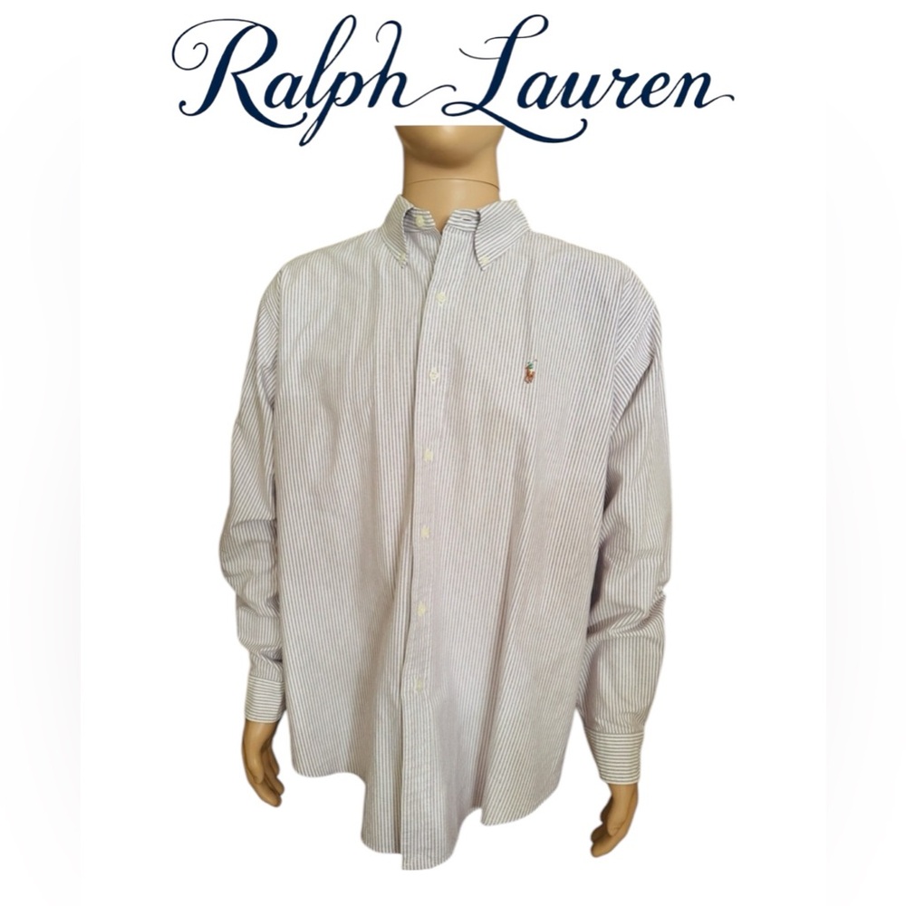 Ralph Laurent blue and white stripes